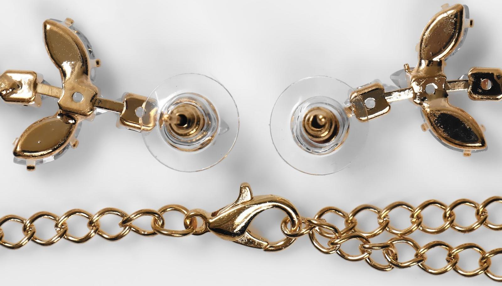 Набор 3 предмета: серьги, колье, кольцо 