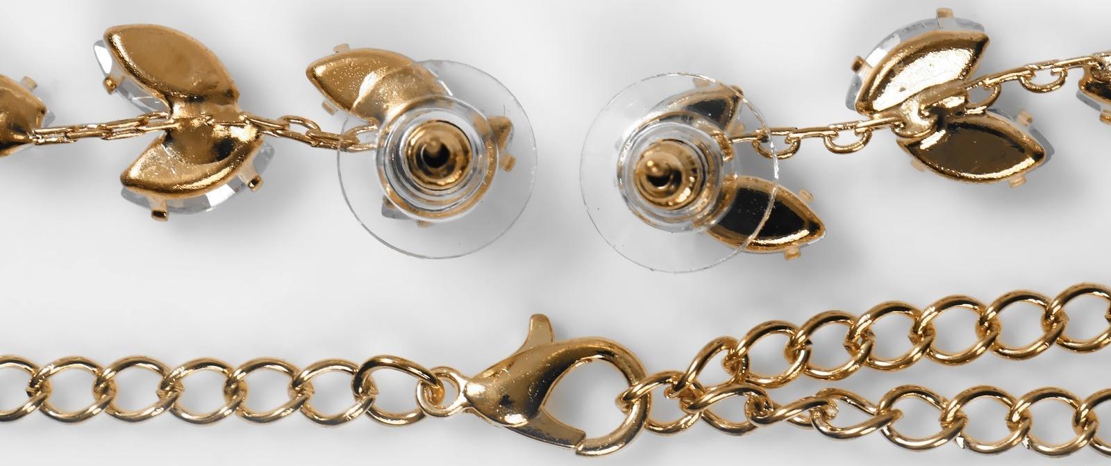 Набор 3 предмета: серьги, колье, кольцо 