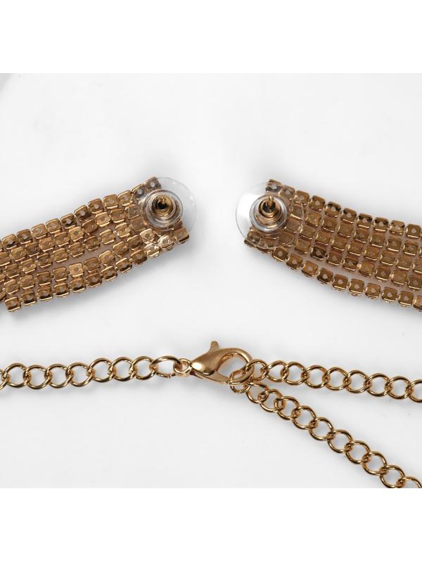 Набор 3 предмета: серьги, колье, кольцо 