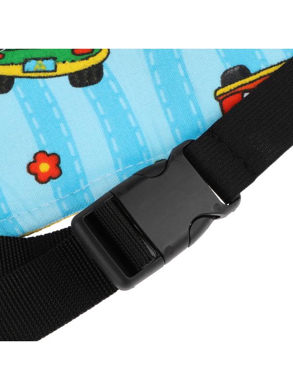 Повязка-фиксатор детская лицевая, для поддержки головы в автокресле, машинки, синяя