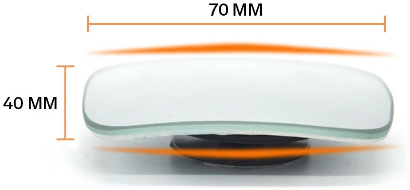 Зеркало заднего вида, 7×4 см, набор 2 шт