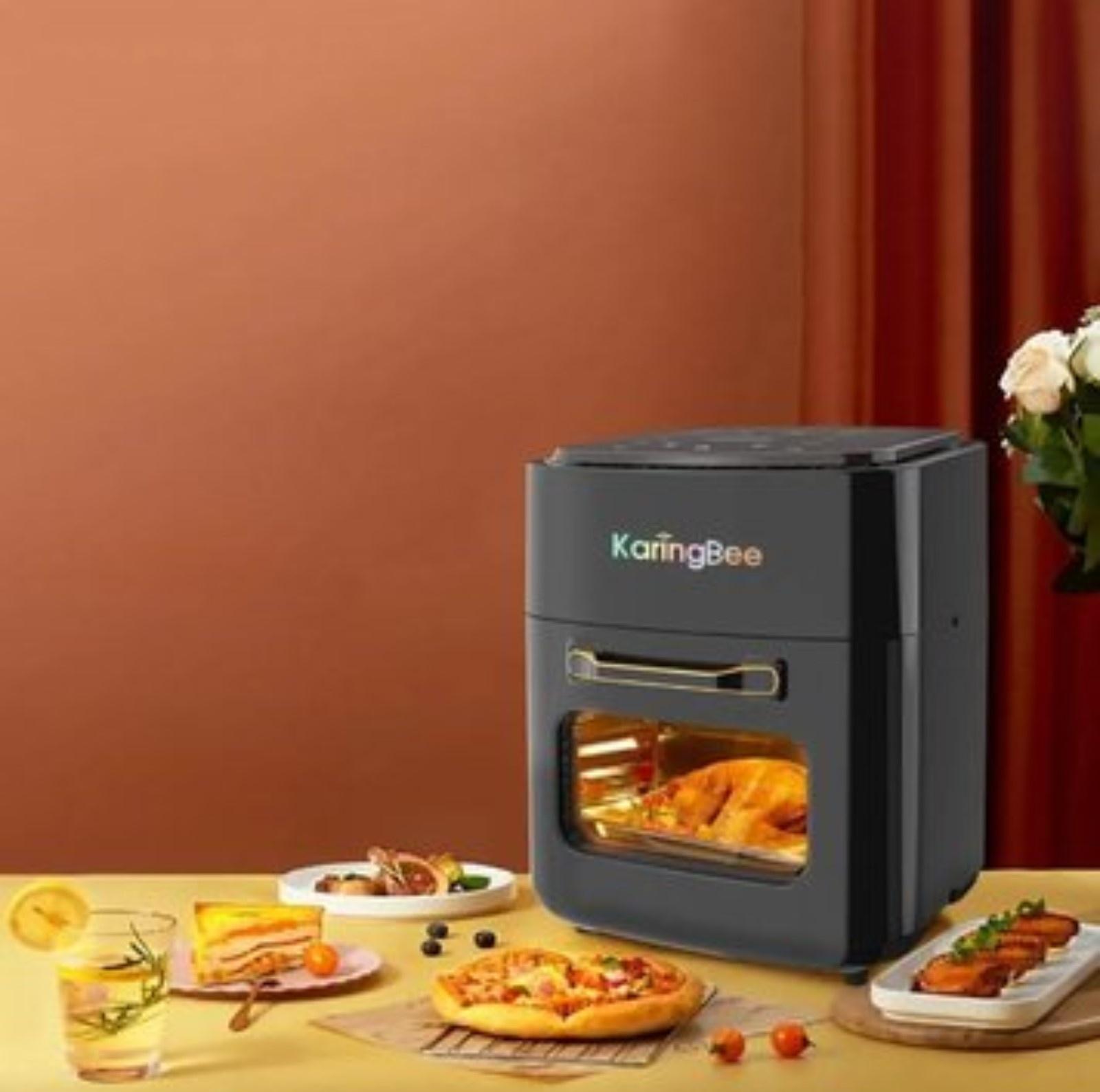 Аэрогриль KaringBee JD989, 1400 Вт, 15 л, чёрная