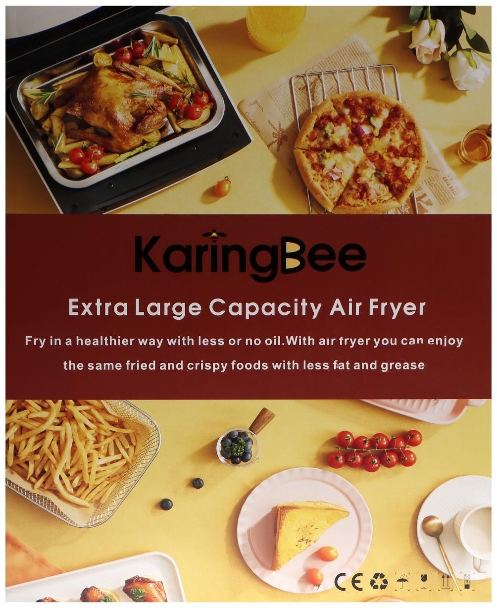 Аэрогриль KaringBee JD989, 1400 Вт, 15 л, чёрная