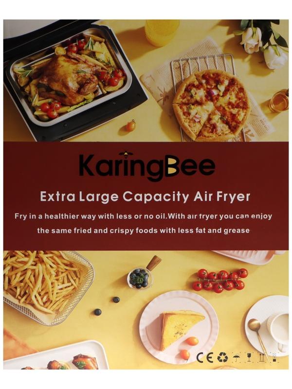 Аэрогриль KaringBee JD989, 1400 Вт, 15 л, чёрная