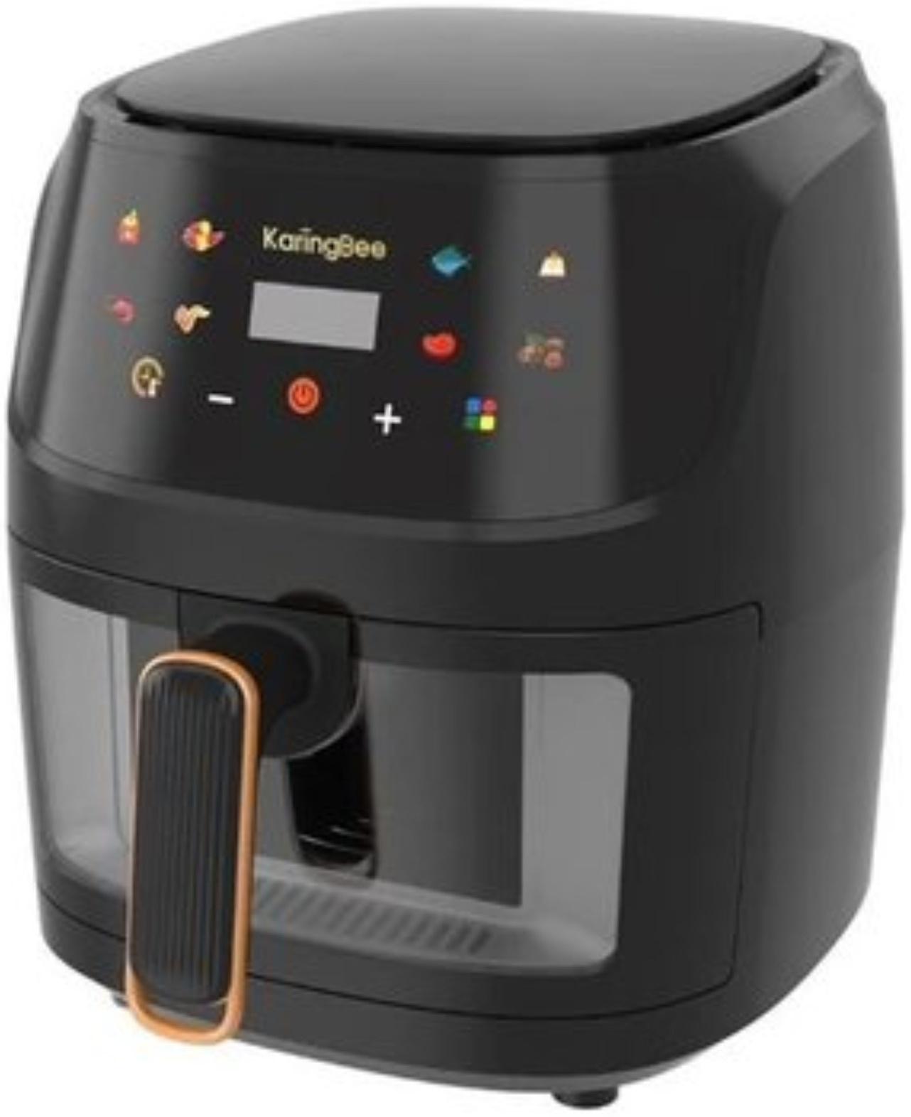 Аэрогриль KaringBee JD1189, 1400 Вт, 8 л, 60-200°C, чёрная