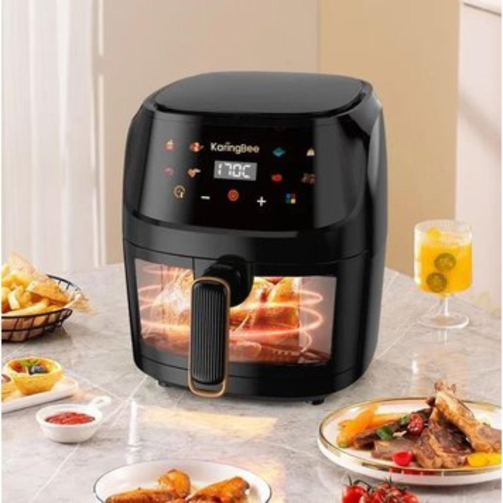 Аэрогриль KaringBee JD1189, 1400 Вт, 8 л, 60-200°C, чёрная