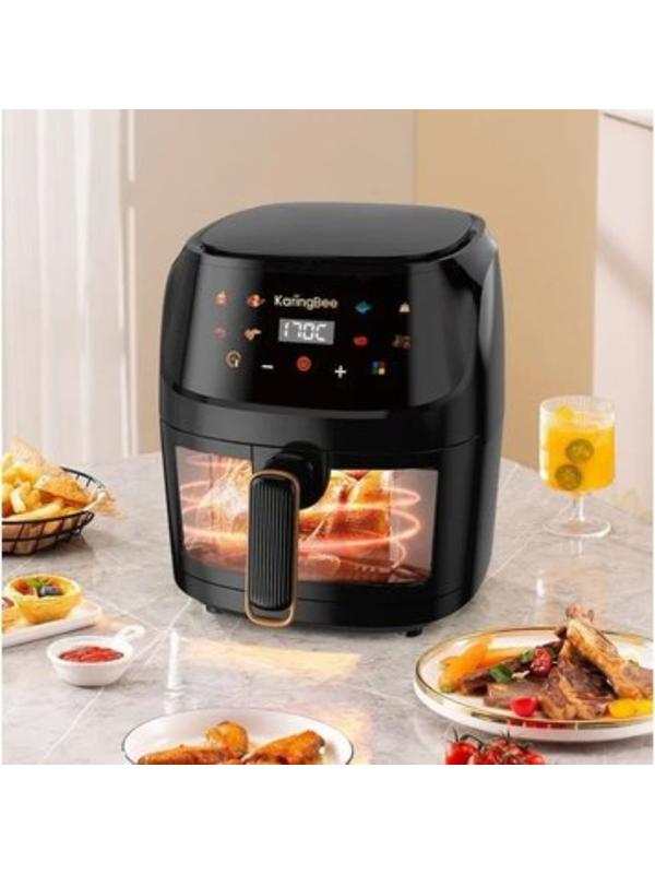 Аэрогриль KaringBee JD1189, 1400 Вт, 8 л, 60-200°C, чёрная
