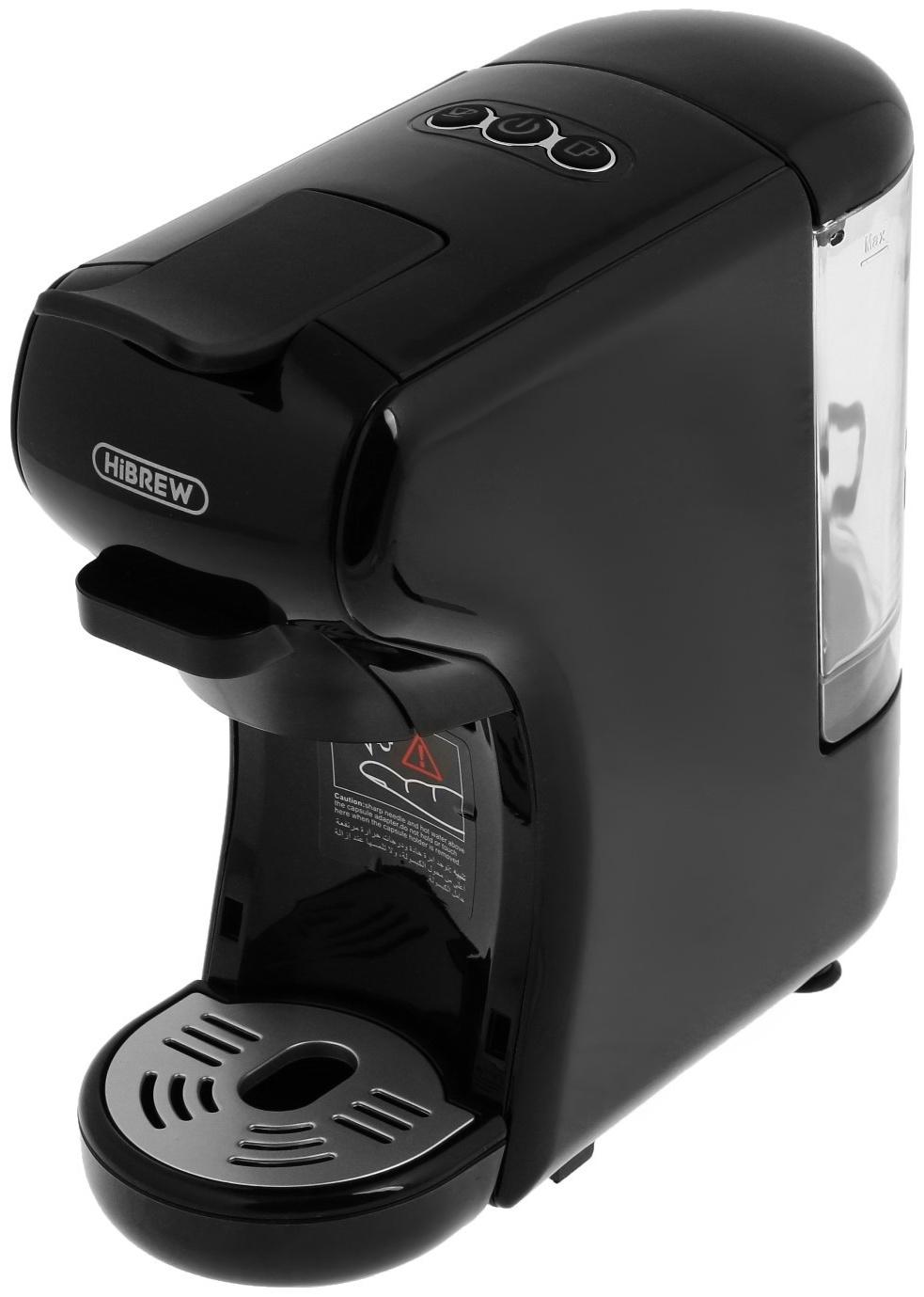 Кофемашина Hibrew H1A ST-504, автоматическая, 1450 Вт, 0.6 л, чёрная