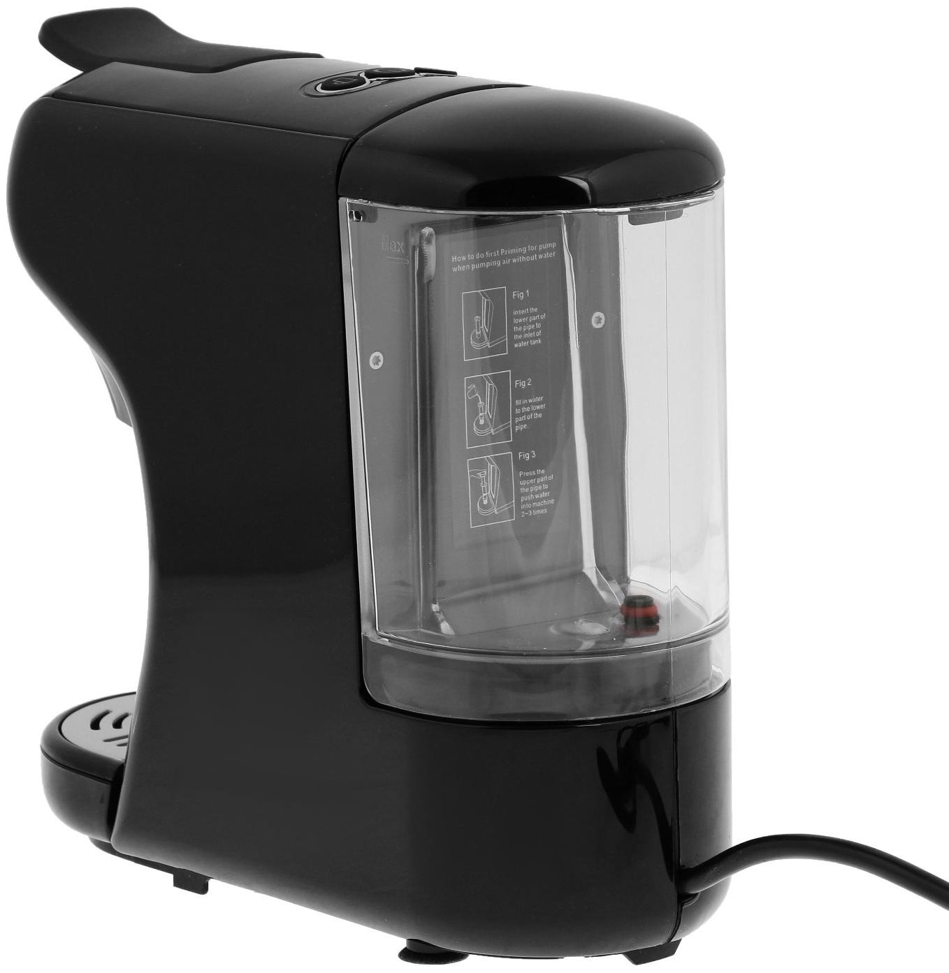 Кофемашина Hibrew H1A ST-504, автоматическая, 1450 Вт, 0.6 л, чёрная