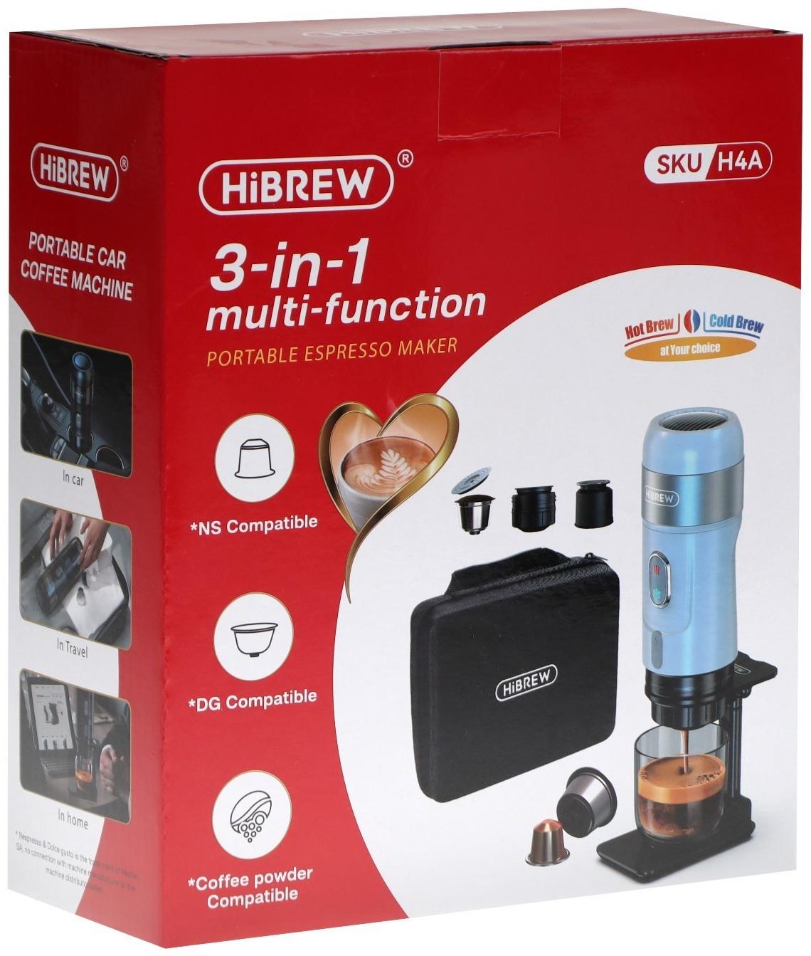 Кофемашина Hibrew AC-505K, капсульная, 80 Вт, чёрная