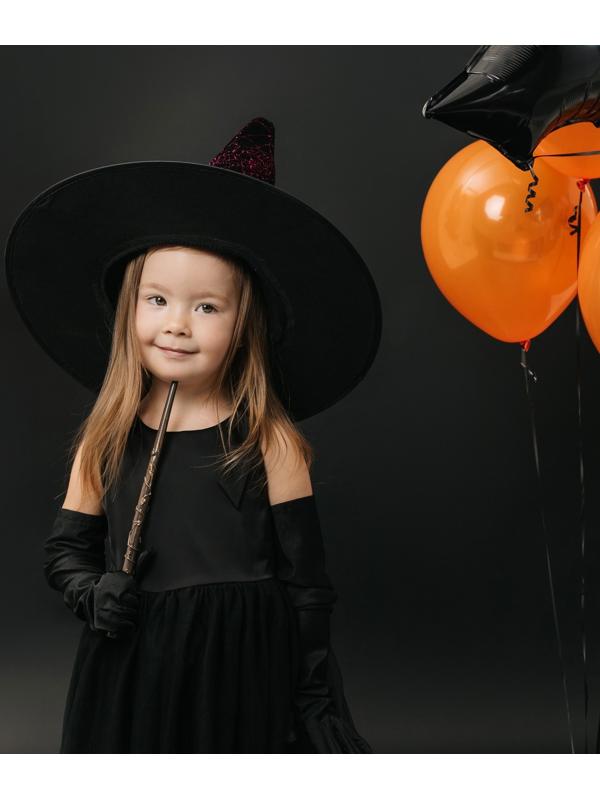 Карнавальный набор «Могущественная ведьма»: шляпа, перчатки, палочка