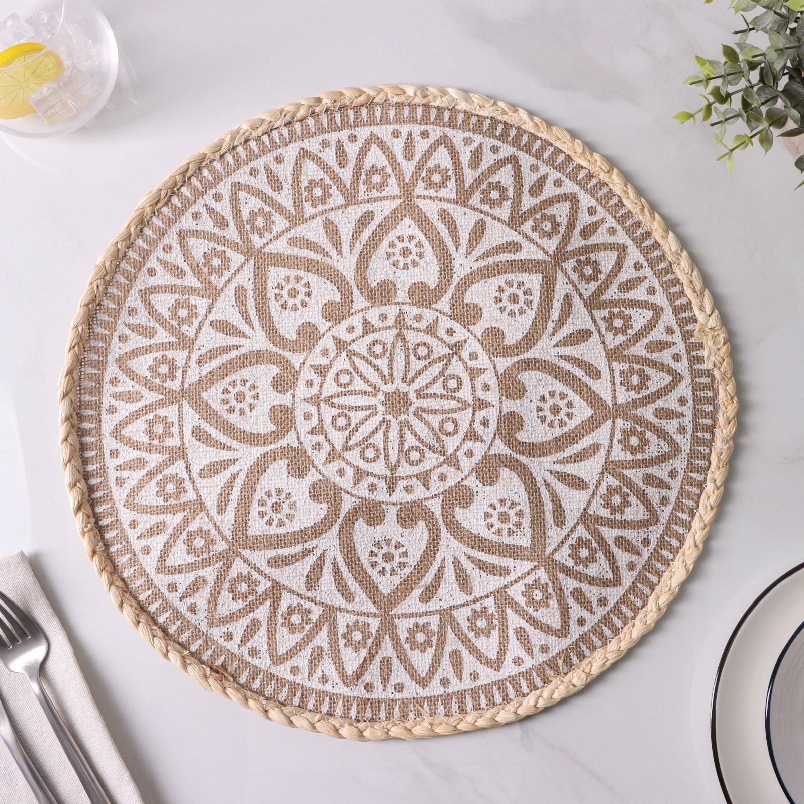 Салфетка сервировочная Доляна «Милли», d=38 см, цвет белый