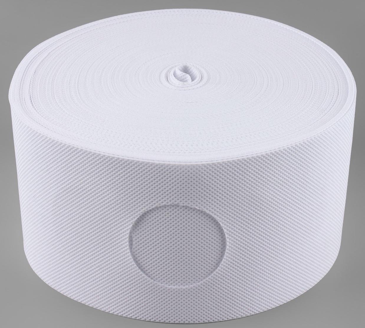 Шторная лента с отверстиями для люверсов, d = 5 см, 10 см, 50 ± 1 м, цвет белый