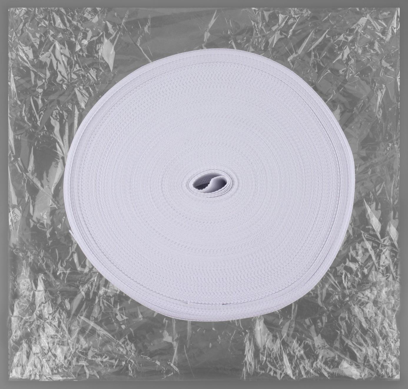 Шторная лента с отверстиями для люверсов, d = 5 см, 10 см, 50 ± 1 м, цвет белый