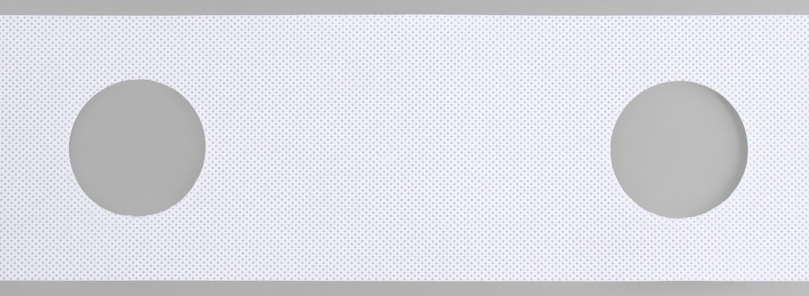 Шторная лента с отверстиями для люверсов, d = 5 см, 10 см, 50 ± 1 м, цвет белый