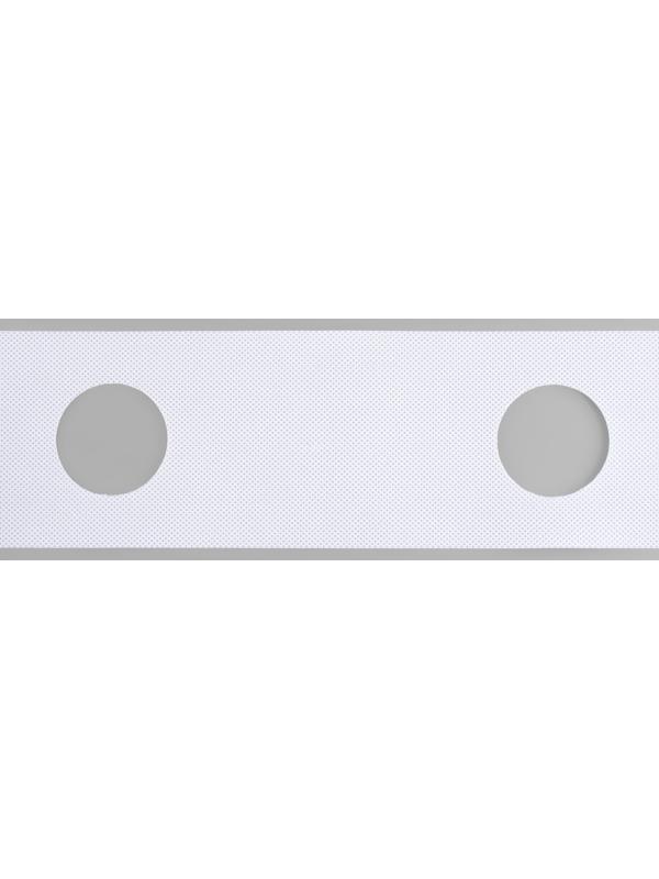 Шторная лента с отверстиями для люверсов, d = 5 см, 10 см, 50 ± 1 м, цвет белый