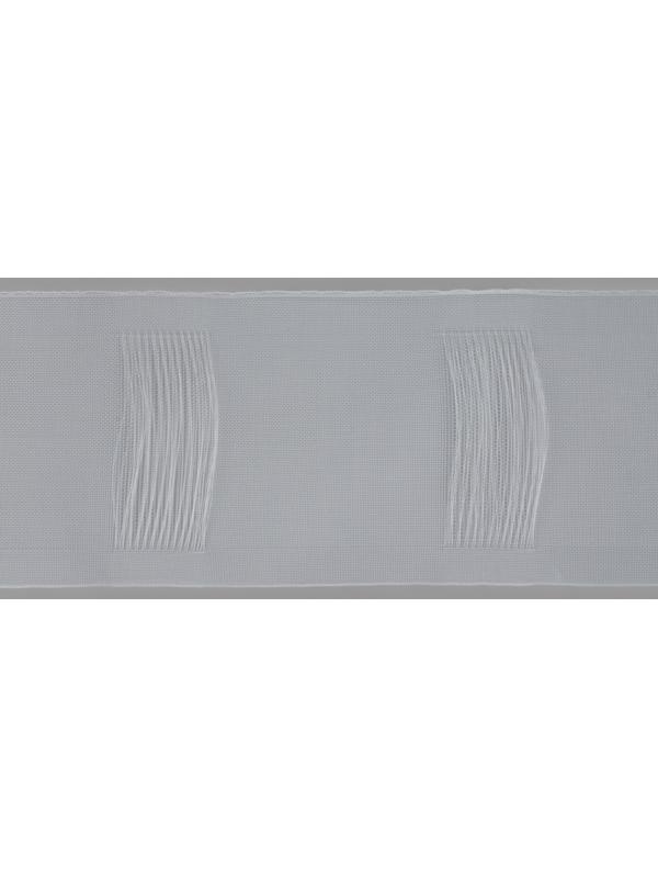 Шторная лента трубная, органза, 10 см, 50 ± 1 м, цвет прозрачный