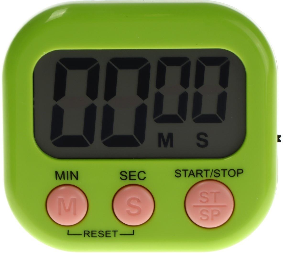 Таймер Luazon LB-18, электронный, зелёный