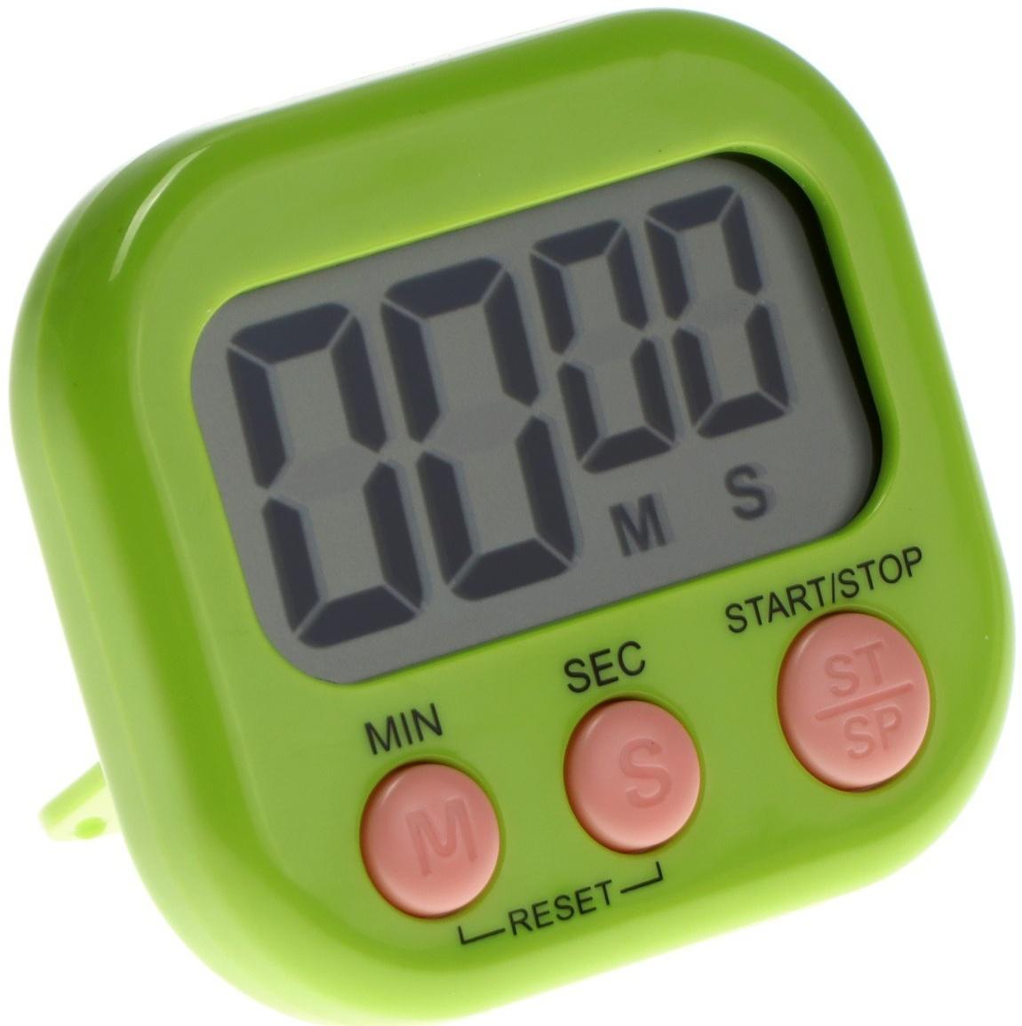 Таймер Luazon LB-18, электронный, зелёный