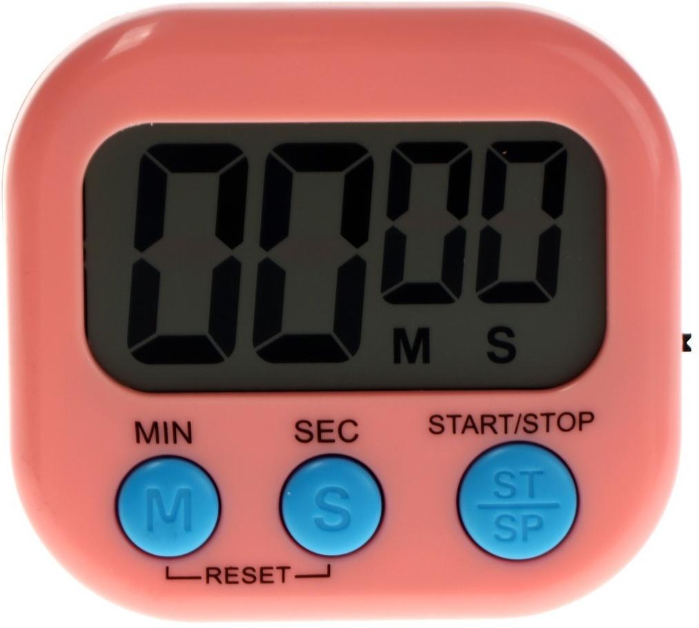 Таймер Luazon LB-18, электронный, розовый