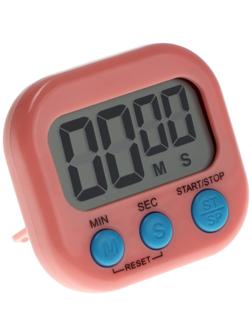 Таймер Luazon LB-18, электронный, розовый