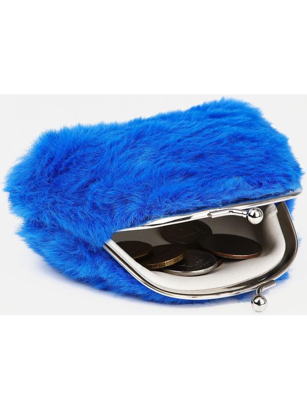 Кошелёк на фермуаре, цвет синий