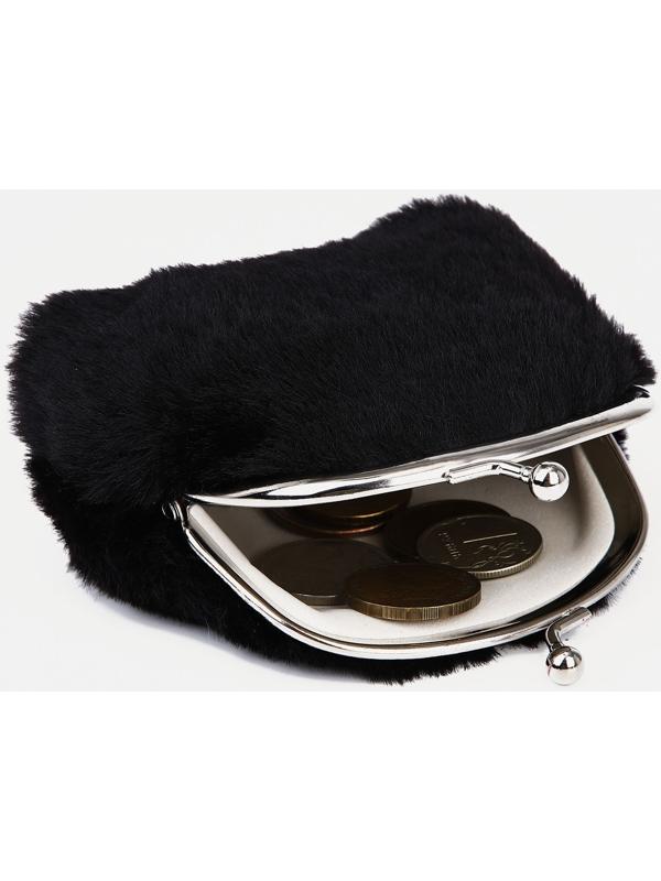 Кошелёк на фермуаре, цвет чёрный