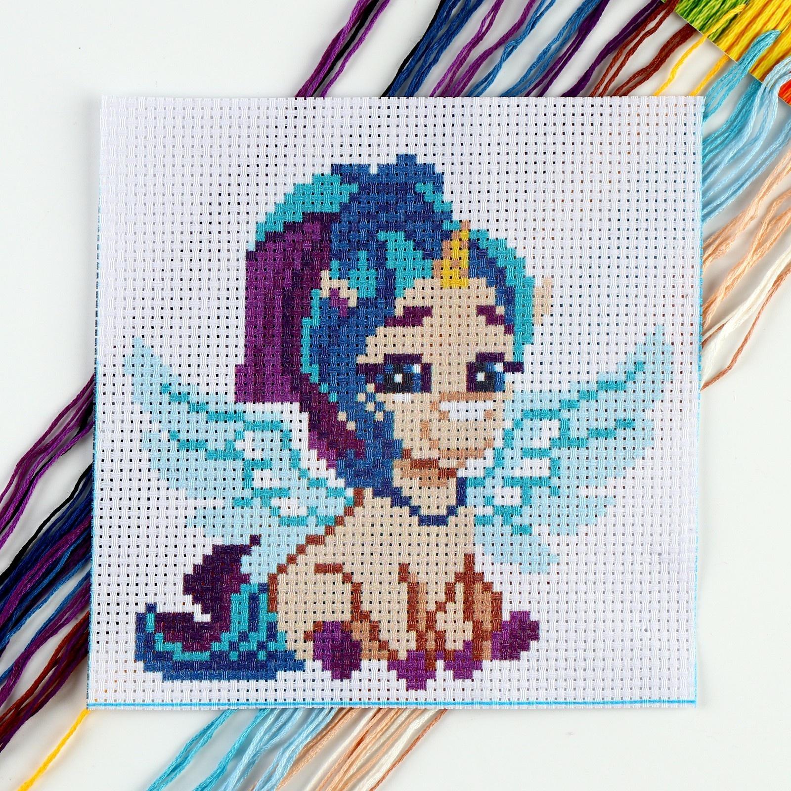 Вышивка крестиком «Сказочный единорог», 15 х 15 см