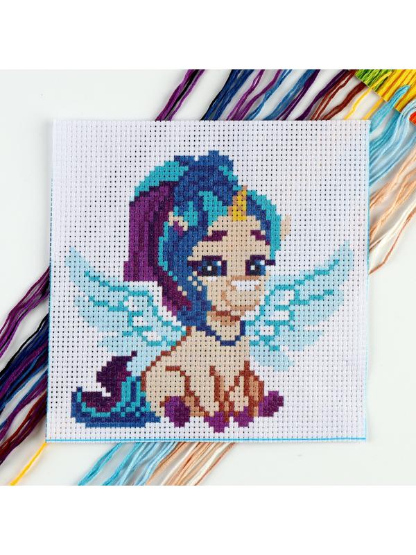 Вышивка крестиком «Сказочный единорог», 15 х 15 см