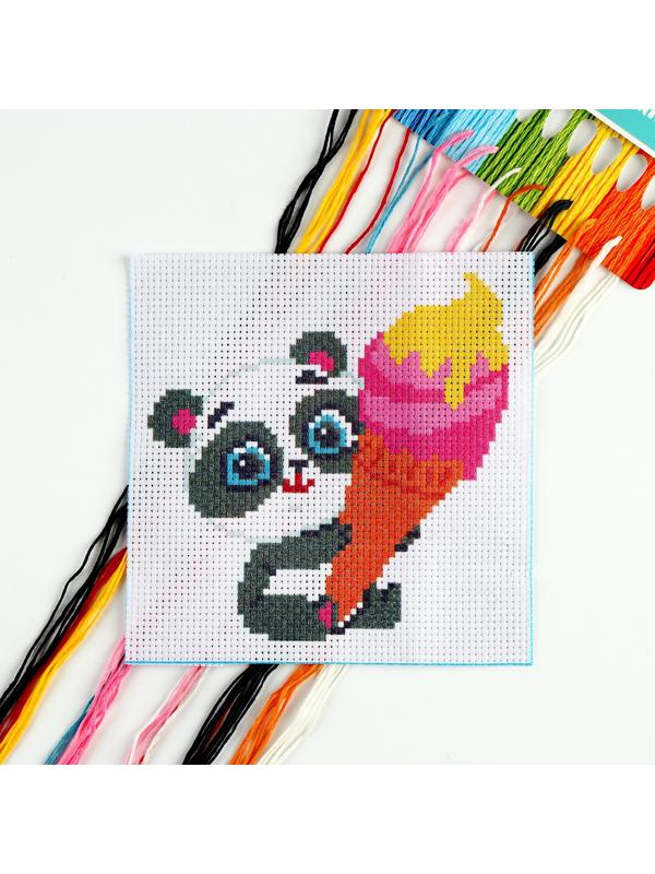 Вышивка крестиком «Милая панда», 15 х 15 см