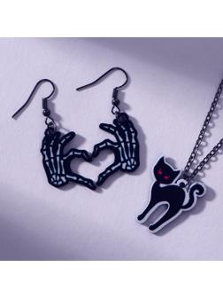 Набор серьги  и подвеска 