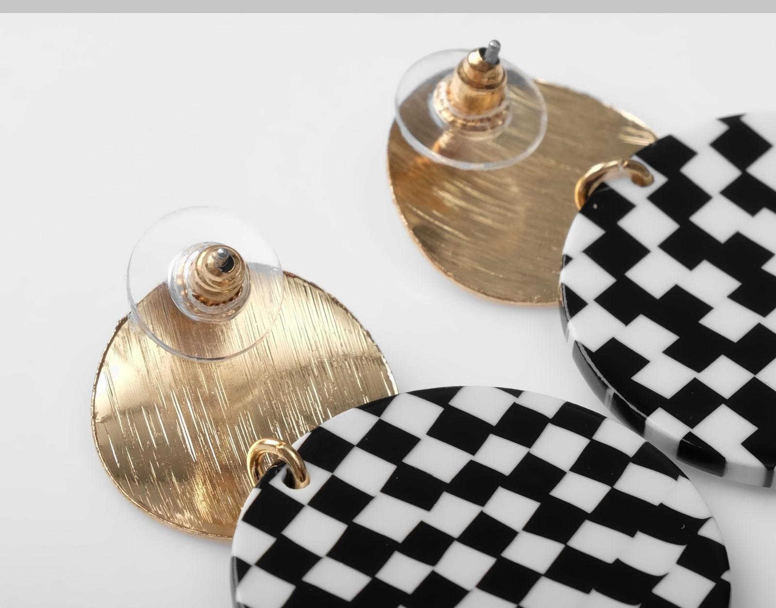 Серьги акрил 