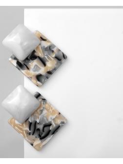 Серьги акрил 