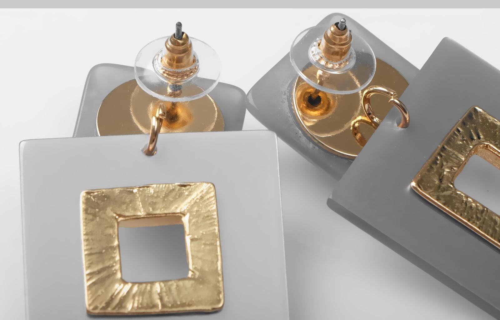 Серьги акрил 