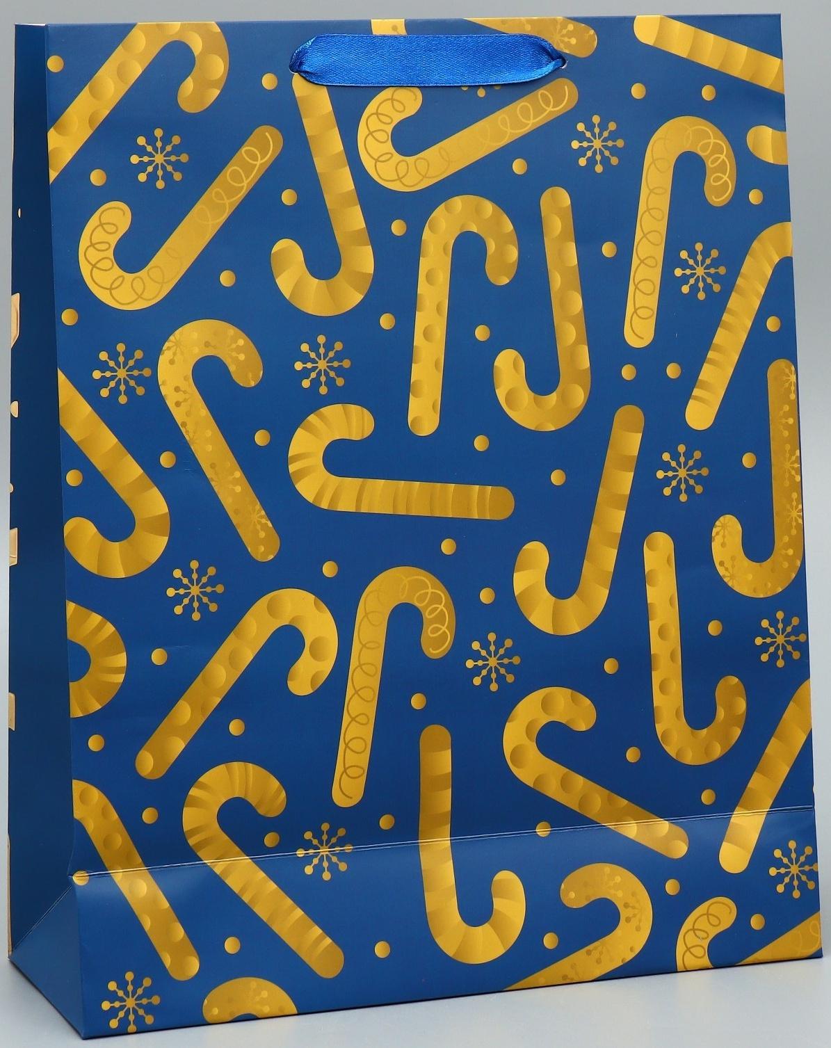 Пакет подарочный «Новогоднее настроение» 32 × 26 × 10 см