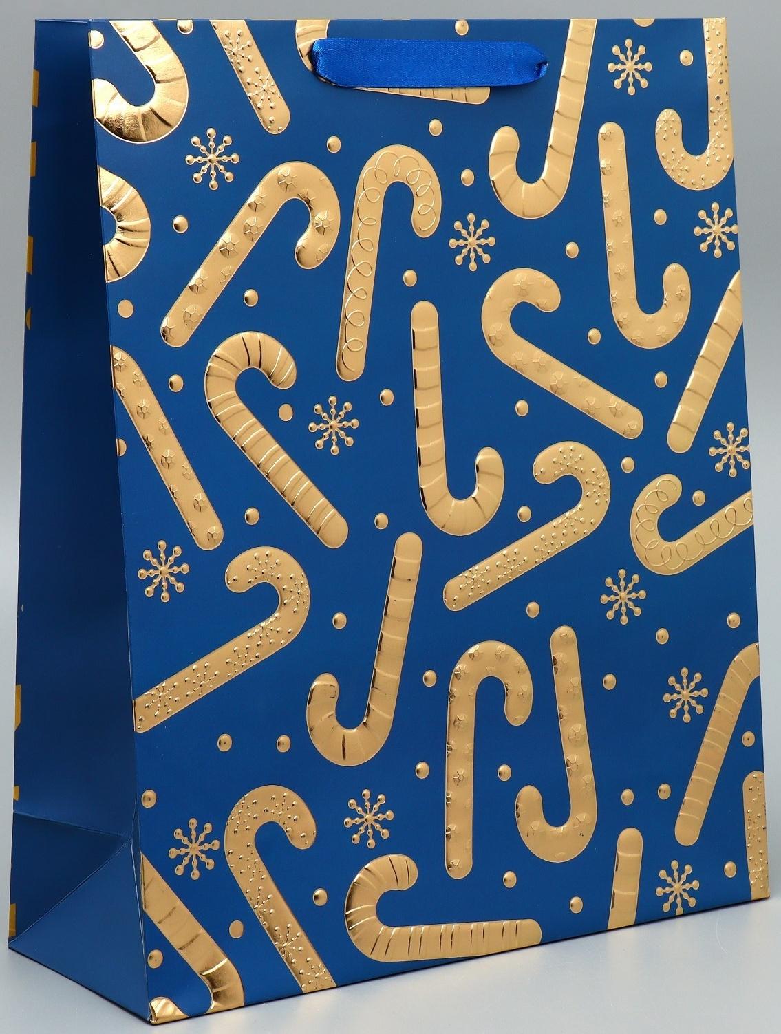 Пакет подарочный «Новогоднее настроение» 32 × 26 × 10 см