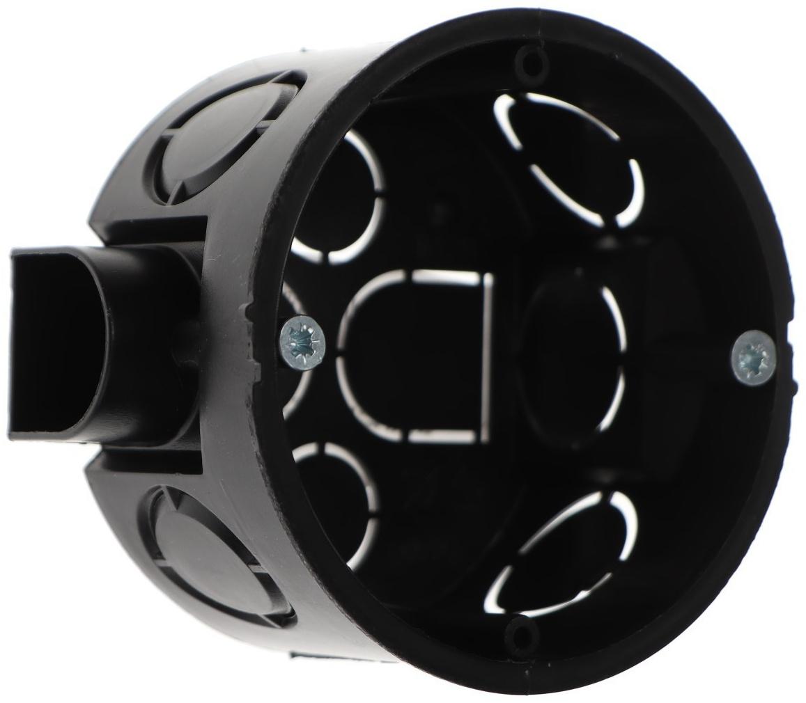 Коробка установочная Luazon Lighting, 68х40 мм, IP20, для сплошных стен, черная