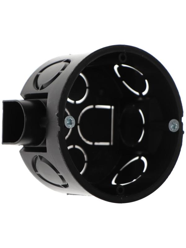 Коробка установочная Luazon Lighting, 68х40 мм, IP20, для сплошных стен, черная