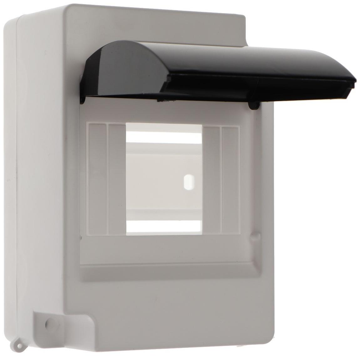 Щит Luazon Lighting ЩРН-П-4, на 4 модуля, IP30, с крышкой, навесной, пластик, цвет белый