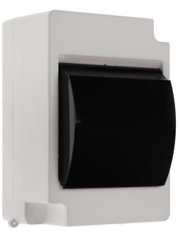 Щит Luazon Lighting ЩРН-П-4, на 4 модуля, IP30, с крышкой, навесной, пластик, цвет белый