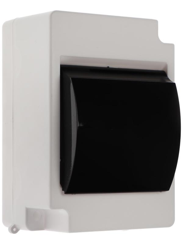 Щит Luazon Lighting ЩРН-П-4, на 4 модуля, IP30, с крышкой, навесной, пластик, цвет белый