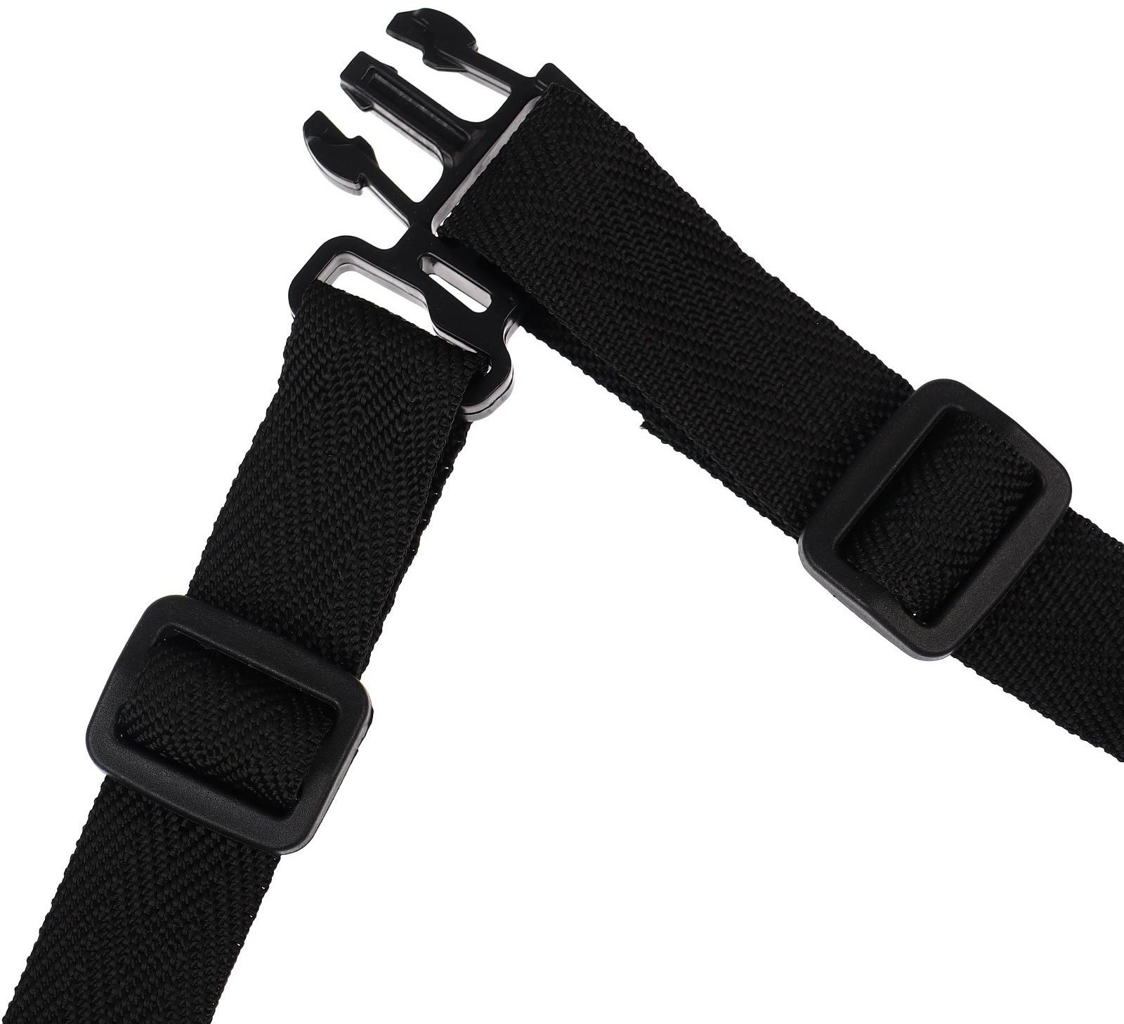 Ремень безопасности пятиточечный, универсальный в коляску/стульчик для кормления/автокресло детское, цвет чёрный