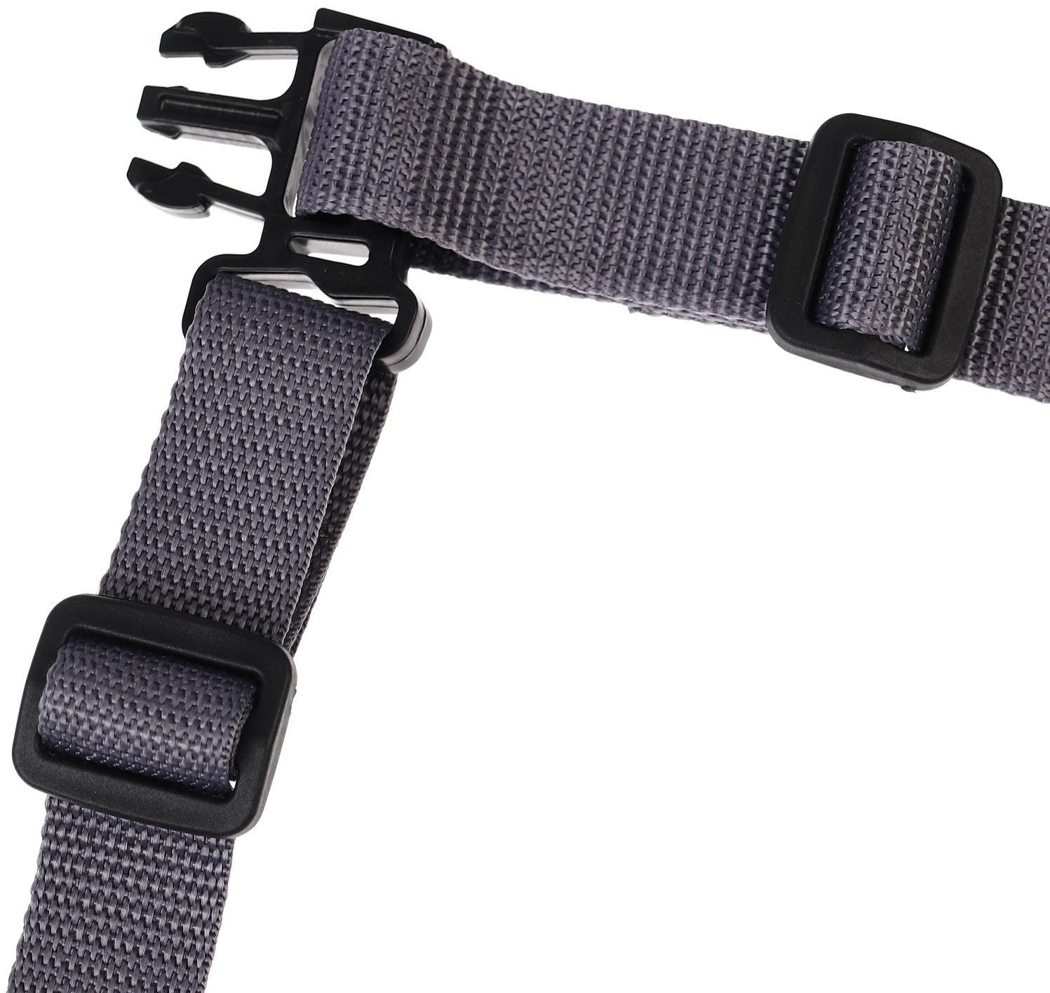 Ремень безопасности пятиточечный, универсальный в коляску/стульчик для кормления/автокресло детское, цвет серый