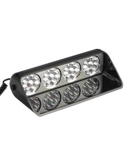 Сигнальный стробоскоп под лобовое стекло 36 LED, 12В, 15 режимов, красно-синий