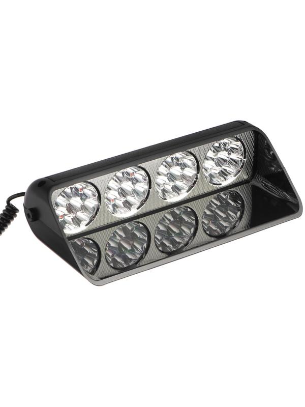 Сигнальный стробоскоп под лобовое стекло 36 LED, 12В, 15 режимов, красно-синий