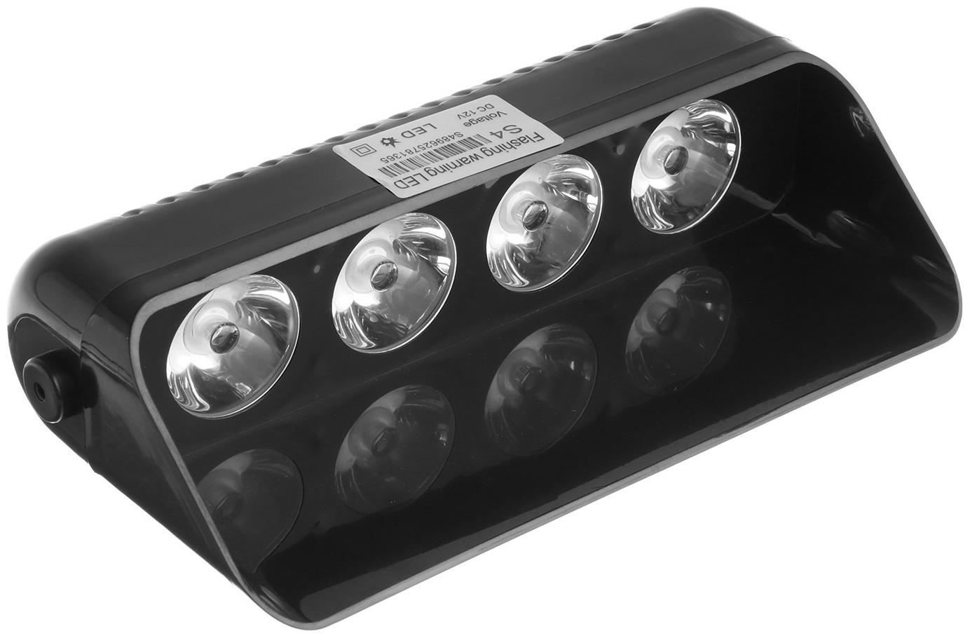 Сигнальный стробоскоп под лобовое стекло, 12В, 15 режимов, красно-синий