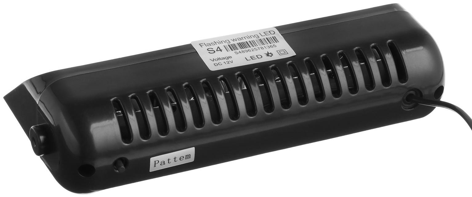 Сигнальный стробоскоп под лобовое стекло, 12В, 15 режимов, красно-синий