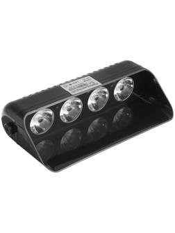 Сигнальный стробоскоп под лобовое стекло, 12В, 15 режимов, красно-синий