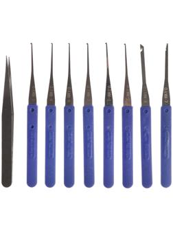 Ключ для ремонта замков автомобиля, набор 9 предметов