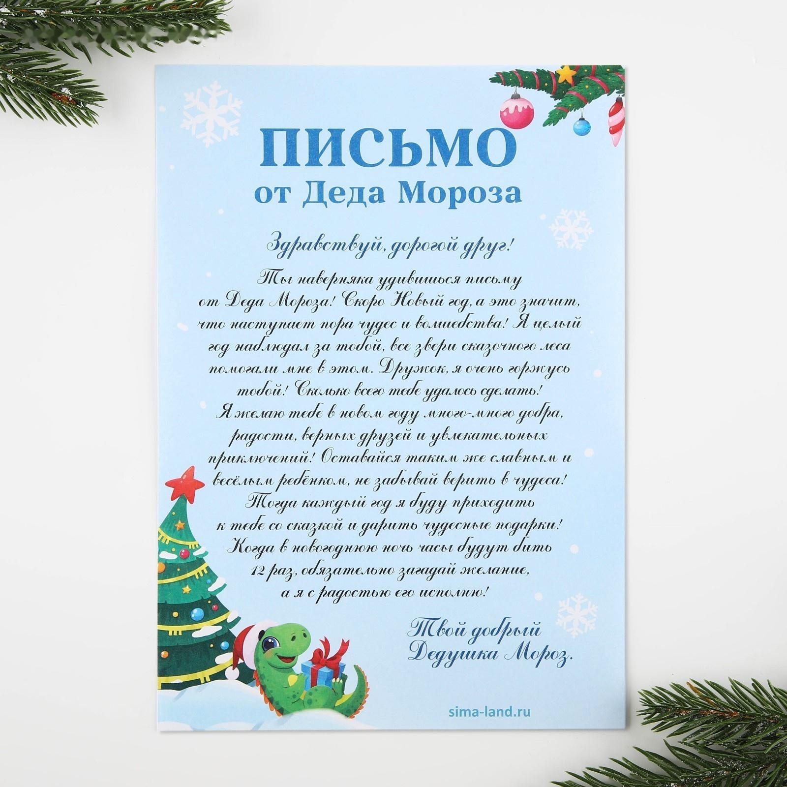 Подарочный набор: блокнот-раскраска, грамота, письмо от Дедушки Мороза «Дино»